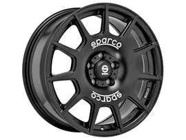 OZ SPARCO TERRA 18 X 8 +35 5 X 114.3 CB73.1 MATTE BLACK WHITE LETTERING