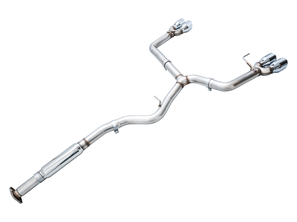 AWE Track Edition Catback Exhaust w/ Chrome Silver Tips 2022-2025 WRX