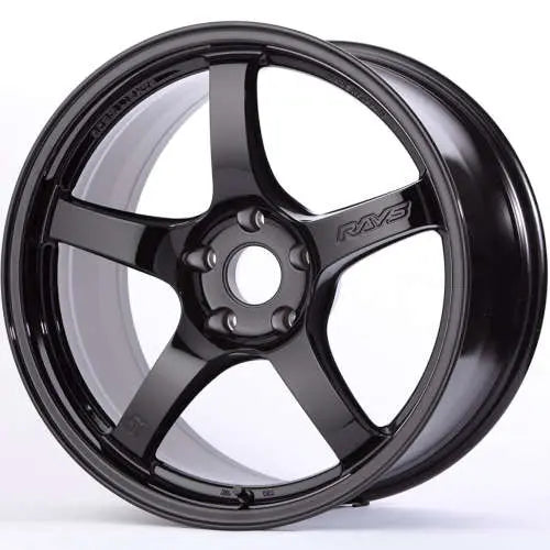 Gram Lights 57CR 19x8.5 +45 5x114.3 Glossy Black Wheel