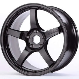 Gram Lights 57CR 19x8.5 +45 5x114.3 Glossy Black Wheel
