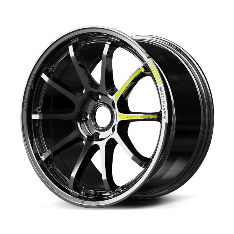 Gram Lights 57NR Limited Edition 18X8.5 +45 5x114.3 Rays Black Metal Coat (RB)