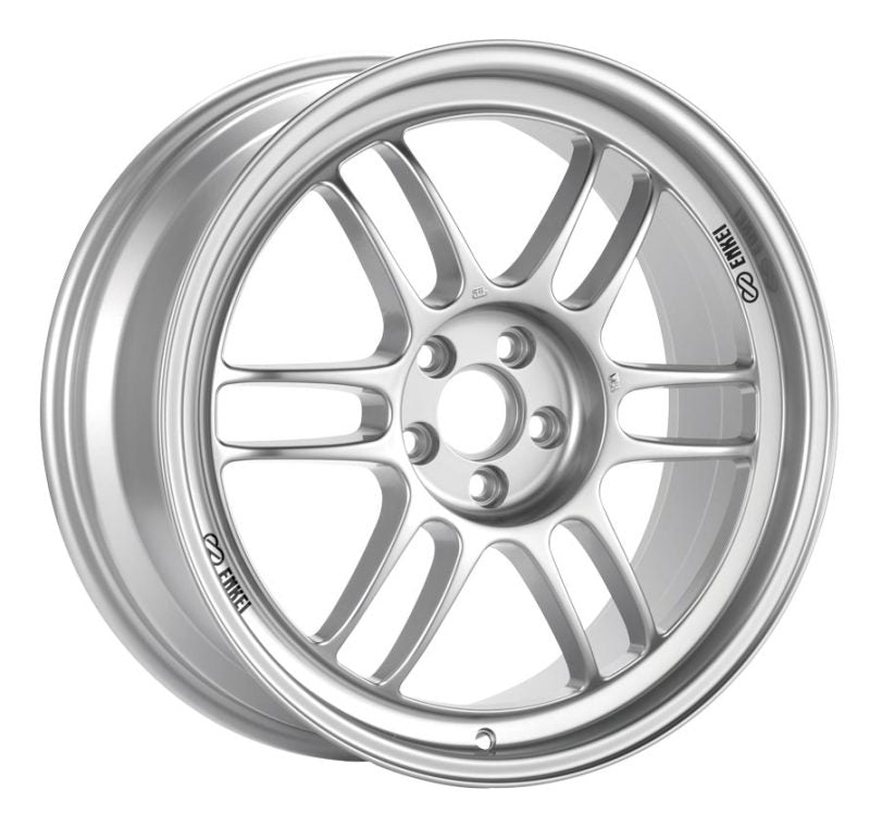 Enkei RPF1 18x9.5 5x114.3 15mm Offset 73mm Bore Silver Wheel