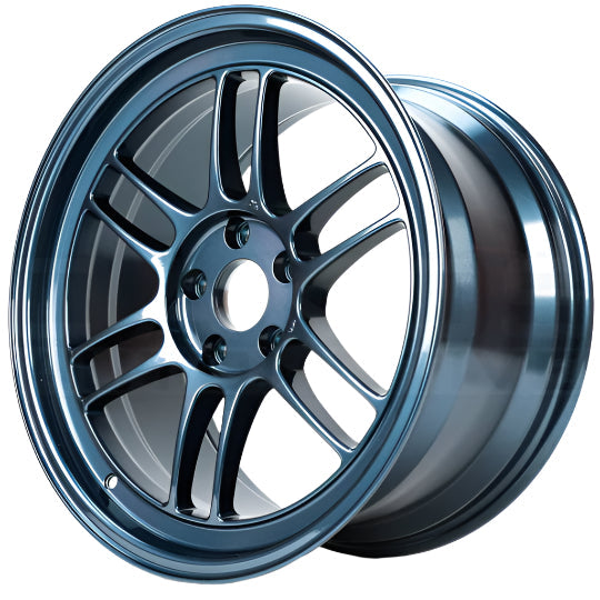 Enkei RPF1 18 x 9.5 5x114.3 38mm Offset 73mm Center Bore Misty Blue Wheel