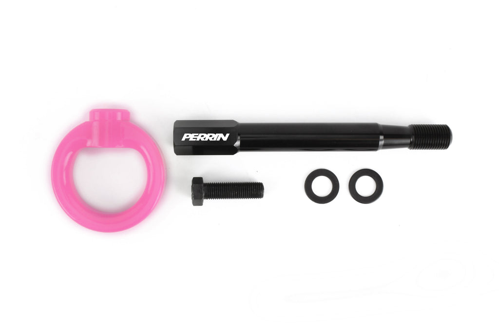 Perrin Rear Tow Hook Hyper Pink 2008-2014 WRX Sedan / 2008-2014 STI Sedan / 2020-2025 Outback