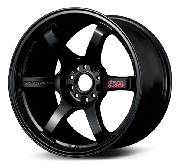 Gram Lights 57DR 18x9.5 +38 5x114.3 Semi Gloss Black Wheel