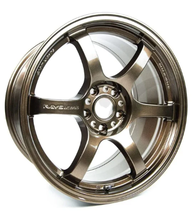 Gram Lights 57DR 18x9.5 +38 5x114.3 Almite Gold Wheel