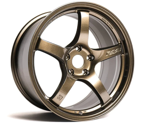 Gram Lights 57CR 18x9.5 +38 5x114.3 Almite Gold Wheel