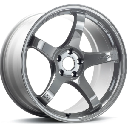Gram Lights 57CR 18x9.5 +38 5x114.3 Glossy Gray Wheel