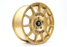 Load image into Gallery viewer, OZ SPARCO TERRA 18 X 8 +45 5 X 114.3 CB73.1 RALLY GOLD/BLACK LETTERING