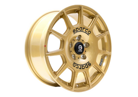 OZ SPARCO TERRA 17 X 7.5 +45 5 X 114.3 CB73.1 RALLY GOLD WITH BLACK LETTERING