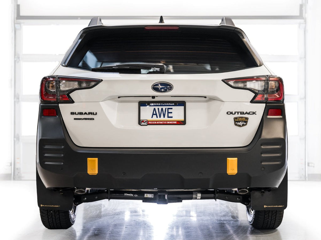 AWE 0FG Edition Catback Exhaust w/ Dual BashGuards 2020-2025 Outback XT / 2022-2025 Outback Wilderness