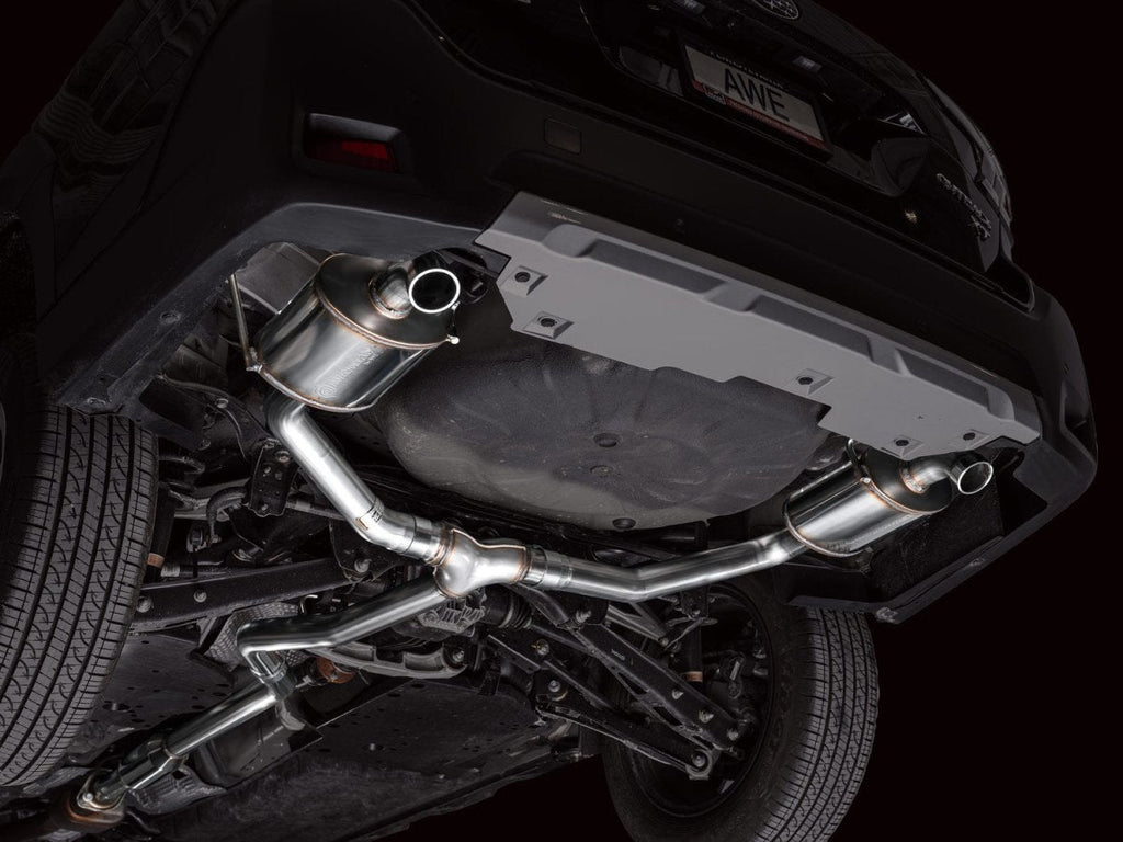 AWE 0FG Edition Catback Exhaust w/ Dual BashGuards 2020-2025 Outback XT / 2022-2025 Outback Wilderness