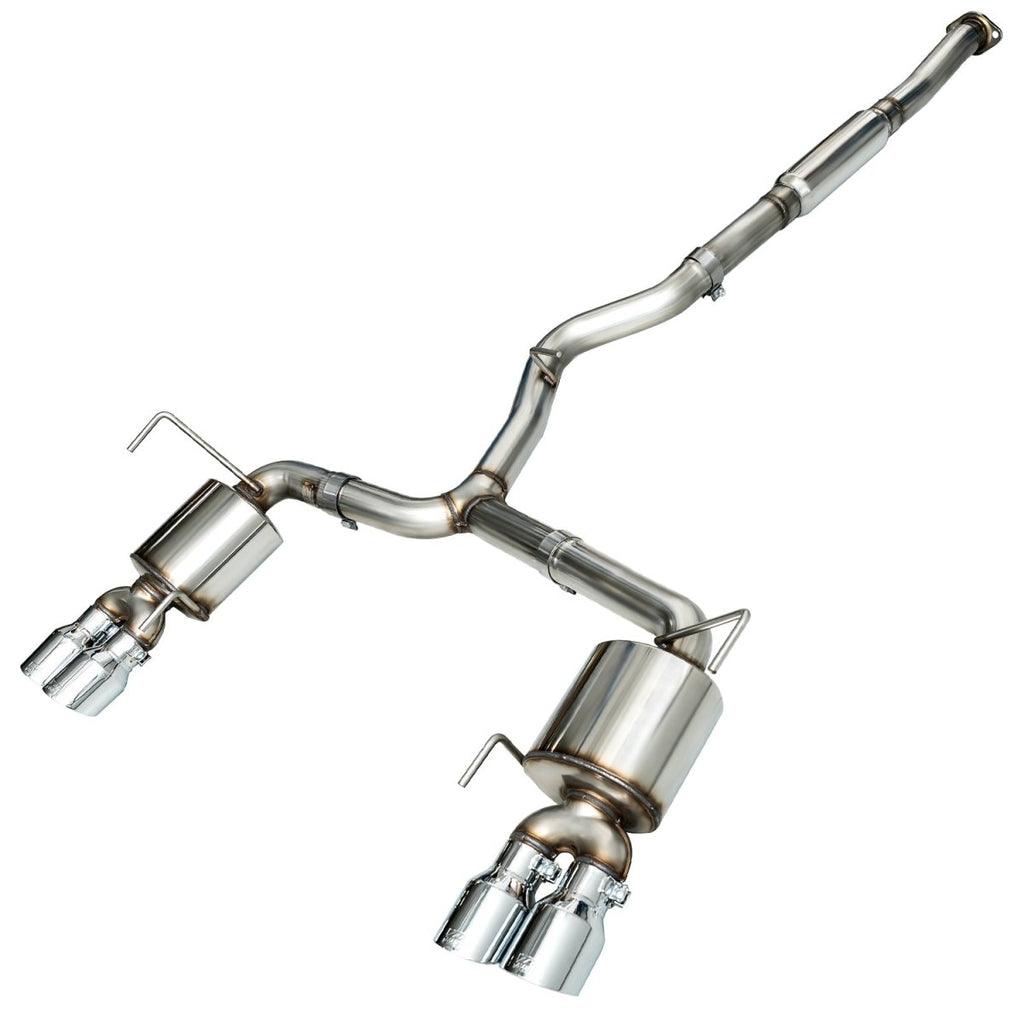 AWE Touring Edition Catback Exhaust w/ Chrome Silver Tips 2015-2021 WRX