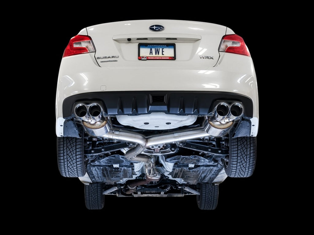 AWE Touring Edition Catback Exhaust w/ Chrome Silver Tips 2015-2021 WRX