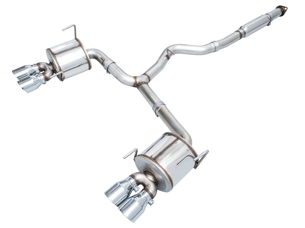 AWE Touring Edition Catback Exhaust w/ Chrome Silver Tips 2022-2025 WRX