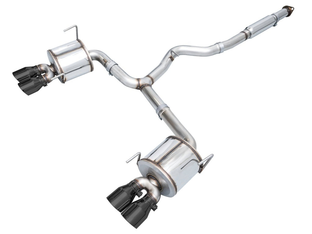AWE Touring Edition Catback Exhaust w/ Diamond Black Tips 2022-2025 WRX