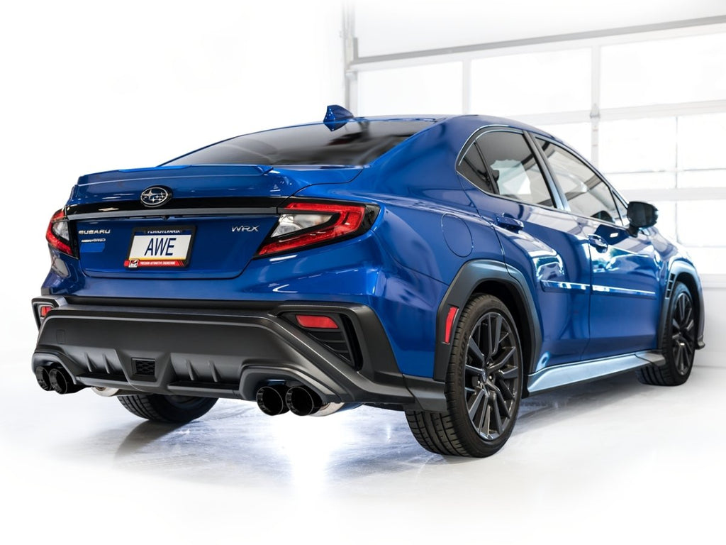 AWE Touring Edition Catback Exhaust w/ Diamond Black Tips 2022-2025 WRX