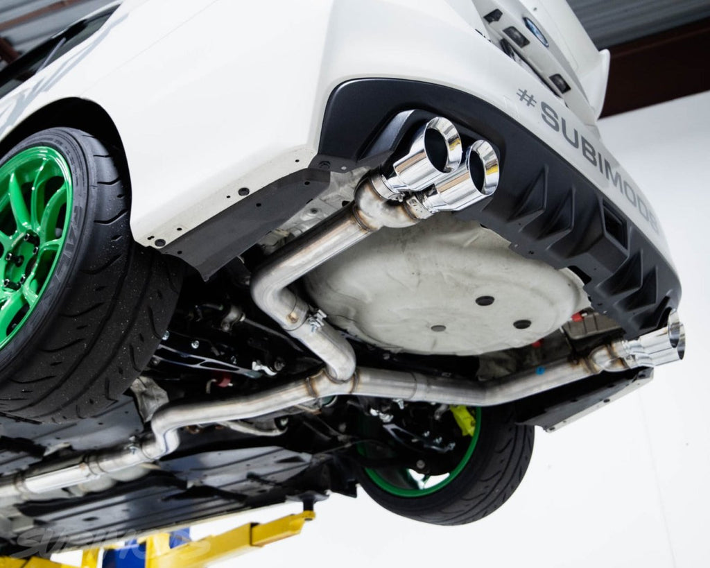 AWE Track Edition Catback Exhaust w/ Chrome Silver Tips 2011-2021 WRX Sedan / 2011-2021 STI Sedan