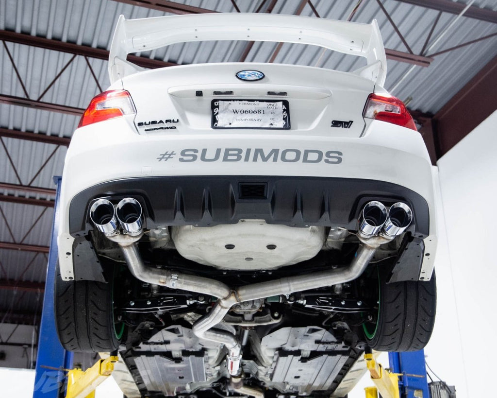 AWE Track Edition Catback Exhaust w/ Chrome Silver Tips 2011-2021 WRX Sedan / 2011-2021 STI Sedan
