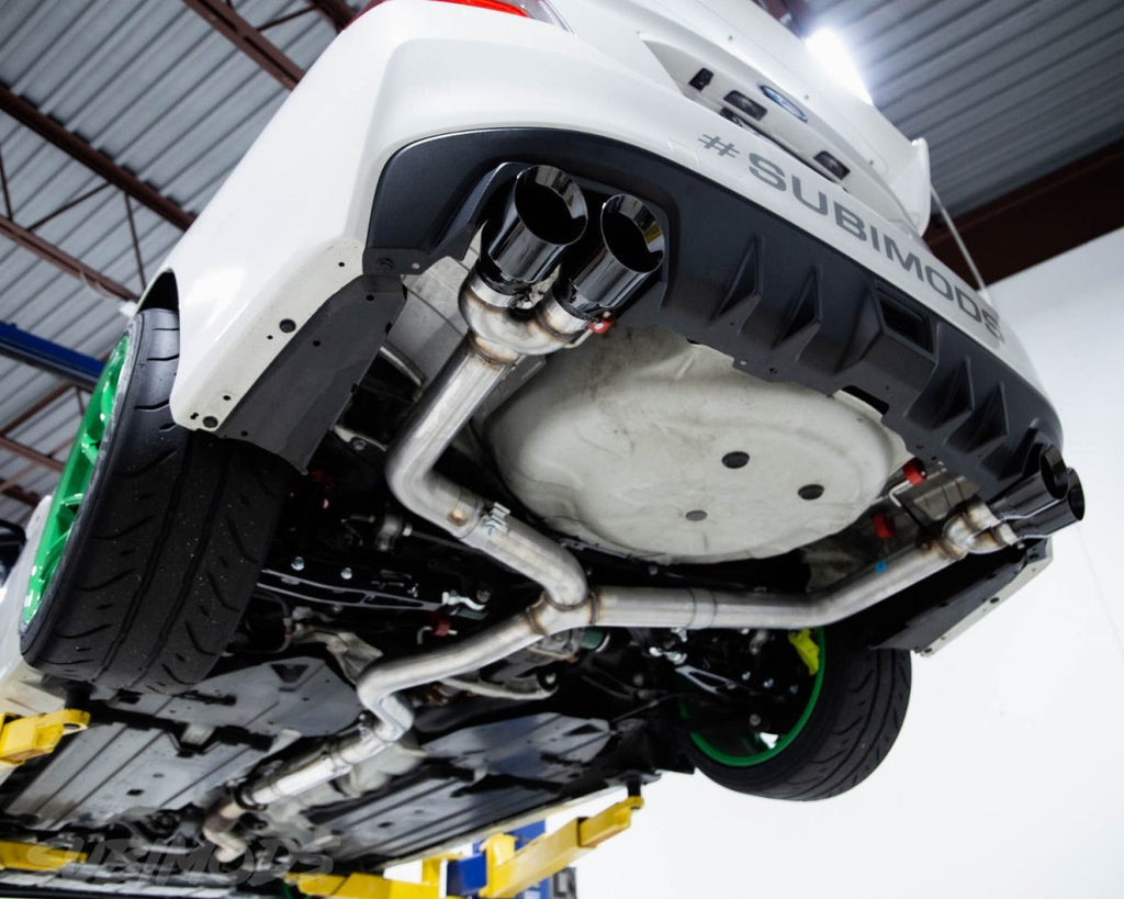 AWE Track Edition Catback Exhaust w/ Diamond Black Tips 2011-2021 WRX Sedan / 2011-2021 STI Sedan