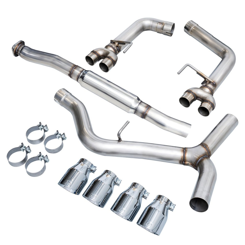 AWE Track Edition Catback Exhaust w/ Chrome Silver Tips 2011-2021 WRX Sedan / 2011-2021 STI Sedan
