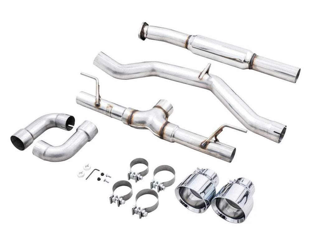 AWE Track Edition Catback Exhaust w/ Chrome Silver Tips 2013-2024 BRZ / 2017-2021 Toyota 86 / 2022-2024 GR86