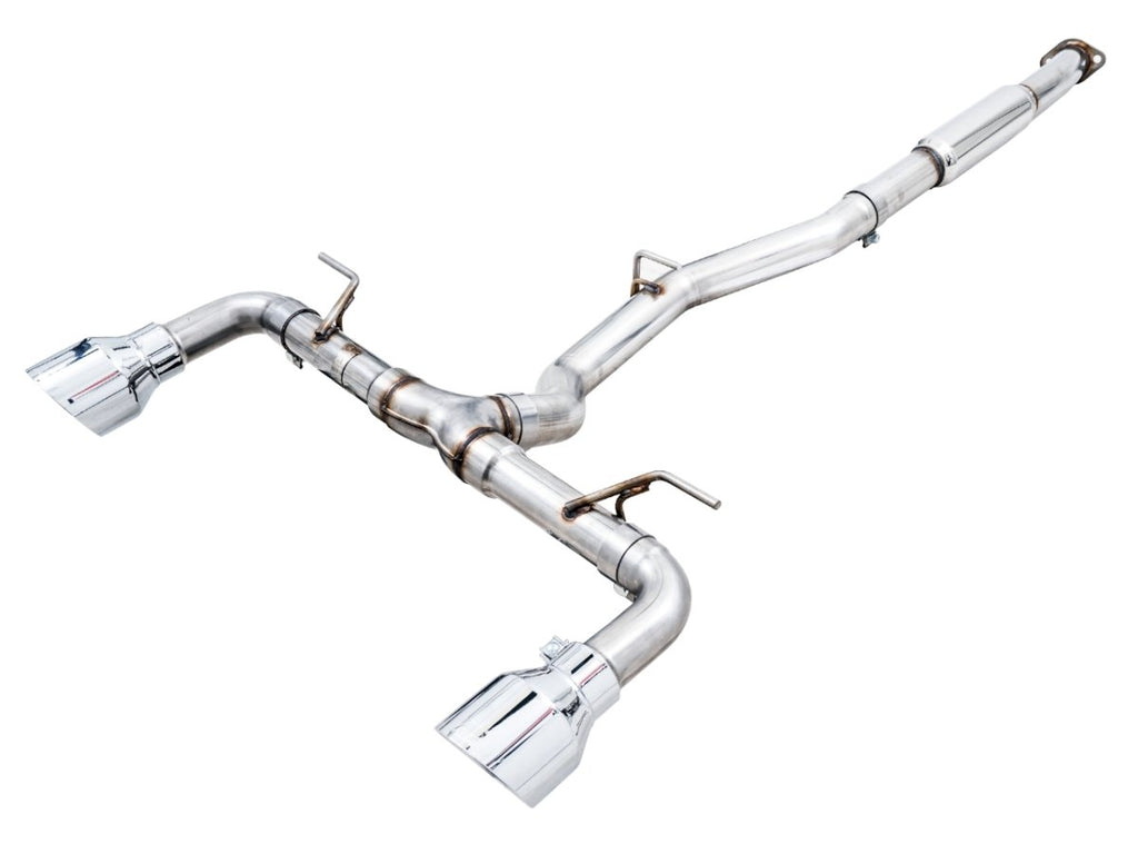 AWE Track Edition Catback Exhaust w/ Chrome Silver Tips 2013-2024 BRZ / 2017-2021 Toyota 86 / 2022-2024 GR86