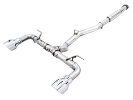 AWE Track Edition Catback Exhaust w/ Chrome Silver Tips 2013-2024 BRZ / 2017-2021 Toyota 86 / 2022-2024 GR86