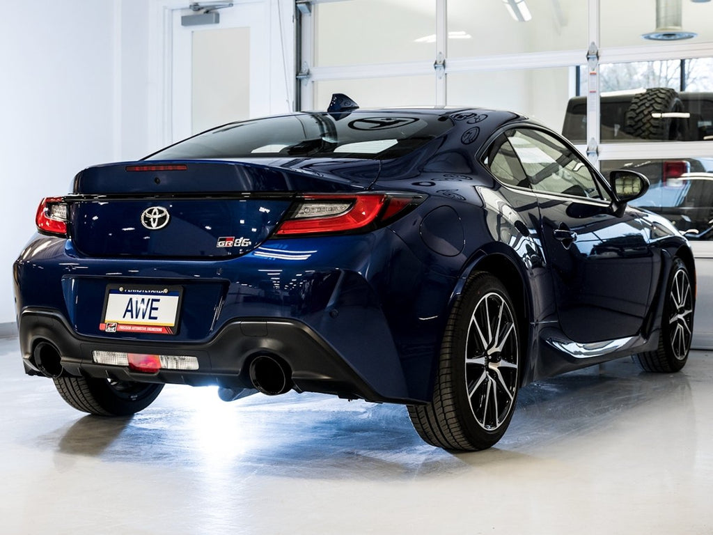 AWE Track Edition Catback Exhaust w/ Diamond Black Tips 2013-2024 BRZ / 2017-2021 Toyota 86 / 2022-2024 GR86