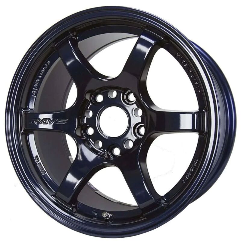 Gram Lights 57DR 17x9.0 +22 5x114.3 Dark Blue Chrome Wheel