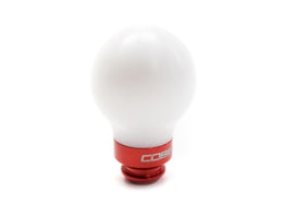 COBB Delrin Shift Knob White w/ Red 5 speed Subaru Models