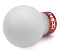 Load image into Gallery viewer, COBB Delrin Shift Knob White w/ Red 6 Speed Subaru Models