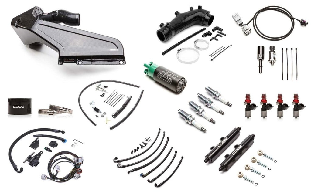 COBB NexGen Stage 1 to Stage 2 + Flex Fuel Power Package Upgrade w/ Redline Carbon Fiber Intake 2015-2021 STI