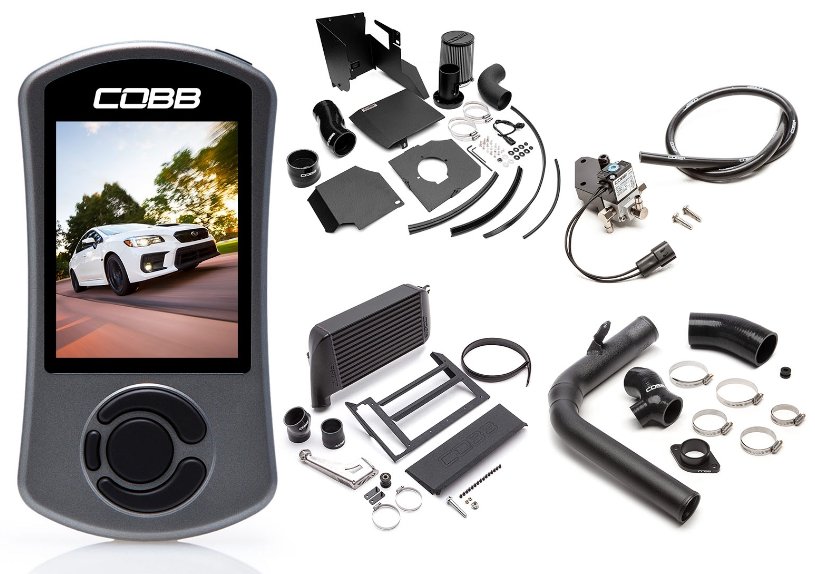 COBB NexGen Stage 2 Power Package w/ SF Intake & Black Intercooler 2015-2021 WRX