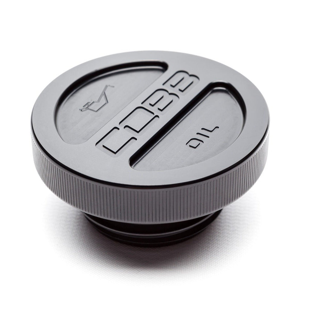 COBB Aluminum Oil Filler Cap Black Most Subaru Models