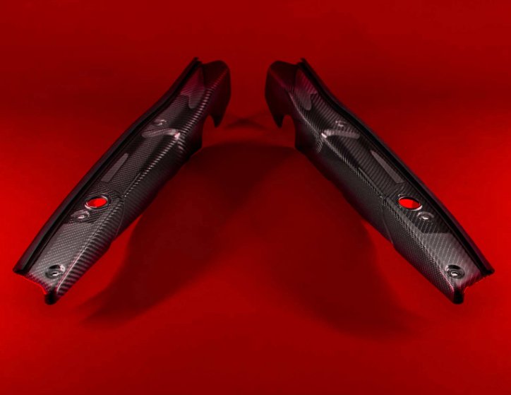 COBB Redline Gloss Carbon Fender Shrouds 2022-2025 WRX