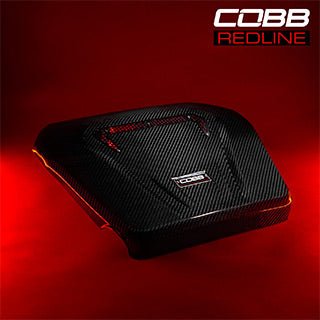 COBB Redline Carbon Fiber Engine Cover 2015-2019 Volkswagen Golf / 2015-2024 Volkswagen Golf GTI / 2015-2024 Volkswagen Golf R / 2019-2024 Volkswagen Jetta GLI / 2015-2020 Audi A3 / S3