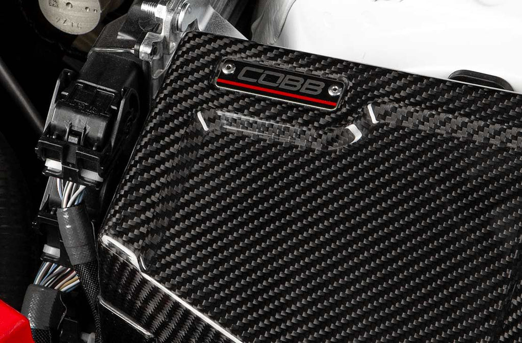 COBB Redline Gloss Carbon Fiber Fuse Box Cover Driver Side 2022-2025 WRX