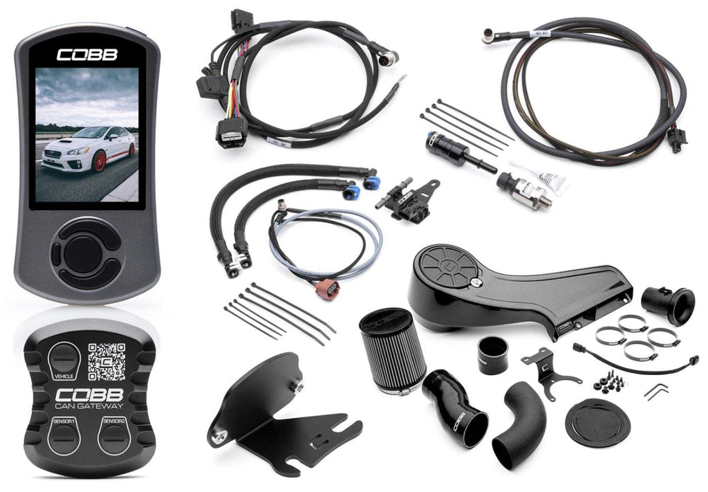 COBB Stage 1 + CAN Flex Fuel Power Package w/ Redline Intake 2015-2017 WRX 6MT