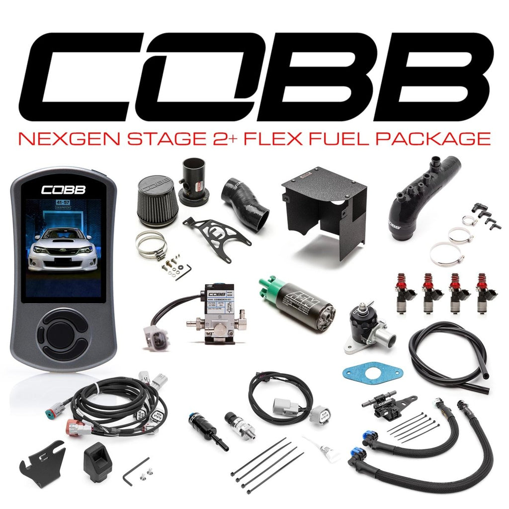Cobb Stage 2 + Nexgen Flex Fuel Power Package w/ Black Intake 2011-2014 WRX