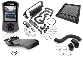 COBB Stage 2 Power Package w/ Black Front Mount Intercooler and Gloss Carbon Fiber Power Scoop 2022-2025 WRX MT / 2022-2025 WRX CVT