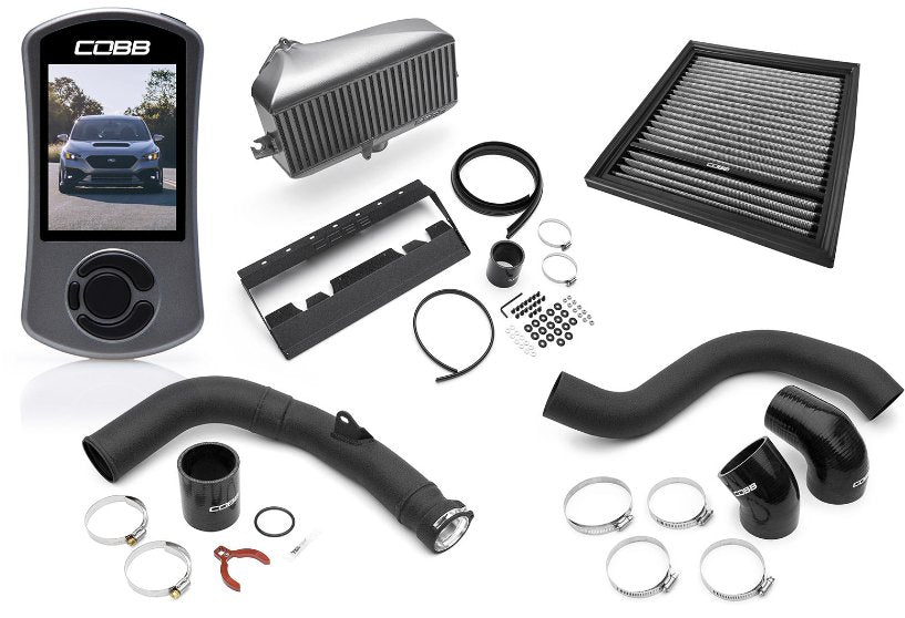COBB Stage 2 Power Package w/ Black Top Mount Intercooler 2022-2025 WRX MT / 2022-2025 WRX CVT
