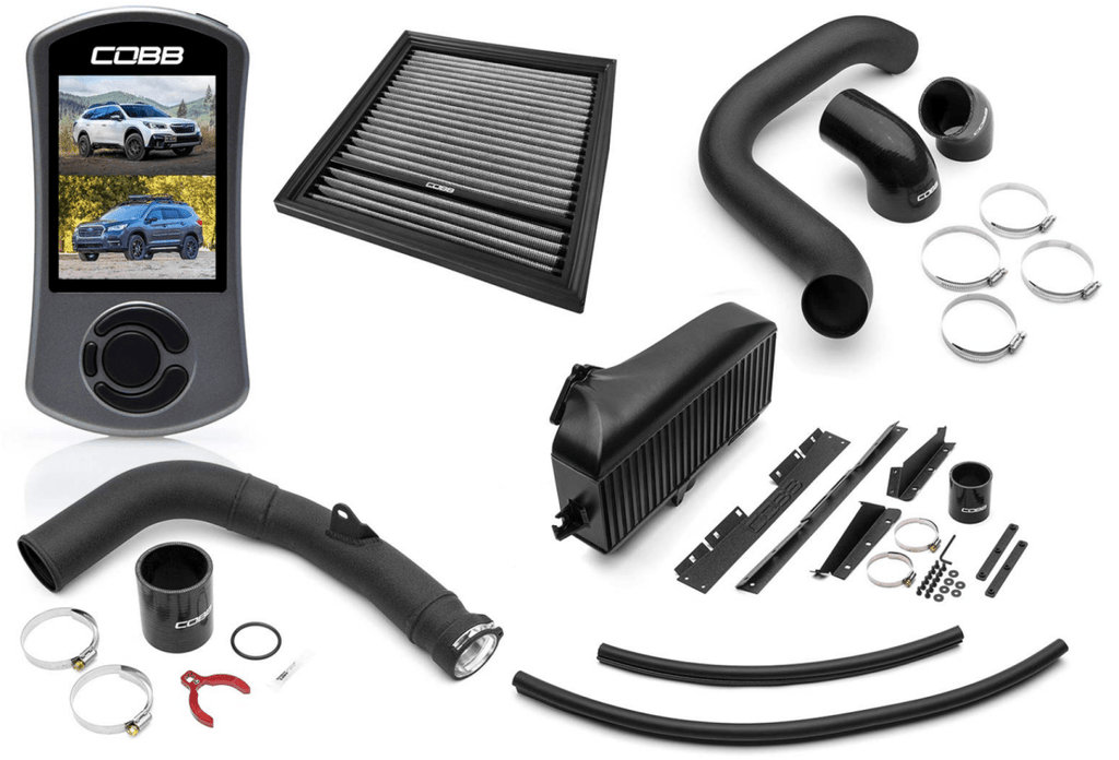 COBB Stage 2 Power Package w/ Black Top Mount Intercooler 2020-2022 Outback / 2020-2022 Legacy XT / 2022 Outback Wilderness