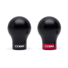 Load image into Gallery viewer, COBB Weighted Round Delrin Shift Knob Black w/ Interchangeable Base 6 Speed Subaru Models