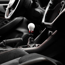 Load image into Gallery viewer, COBB Weighted Round Delrin Shift Knob White w/ Interchangeable Base 6 Speed Subaru Models