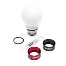 Load image into Gallery viewer, COBB Weighted Round Shift Knob White w/ Interchangeable Base 5 Speed Subaru Models
