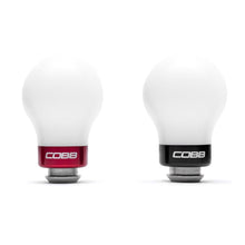 Load image into Gallery viewer, COBB Weighted Round Shift Knob White w/ Interchangeable Base 5 Speed Subaru Models