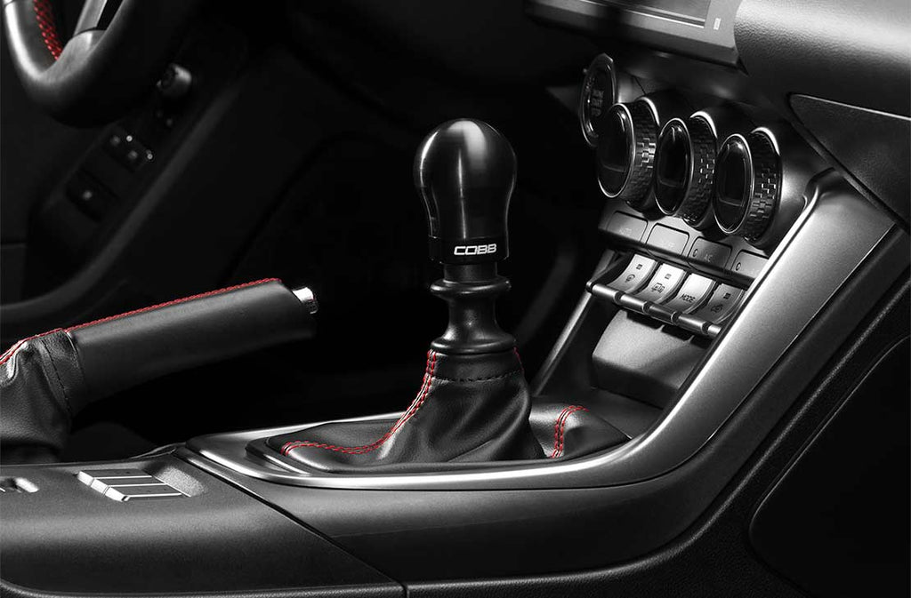 COBB Weighted Short Shift Knob Black w/ Interchangeable Base 2013-2025 BRZ / 2013-2016 FRS / 2017-2021 GT86 / 2022-2025 GR86