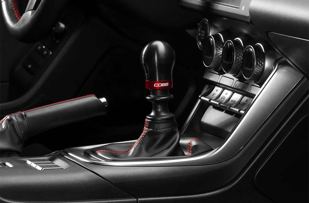 COBB Weighted Short Shift Knob Black w/ Interchangeable Base 2013-2025 BRZ / 2013-2016 FRS / 2017-2021 GT86 / 2022-2025 GR86