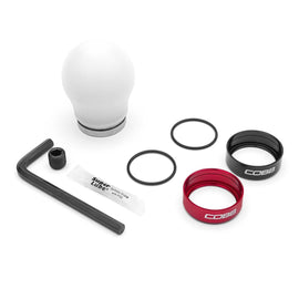 COBB Weighted Short Shift Knob White w/ Interchangeable Base 2013-2025 BRZ / 2013-2016 FRS / 2017-2021 GT86 / 2022-2025 GR86